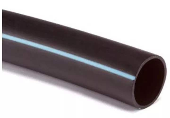 PE40 kiwa SDR11 25x2.7mm 6.3bar zwart/blauw p/mtr tyleen