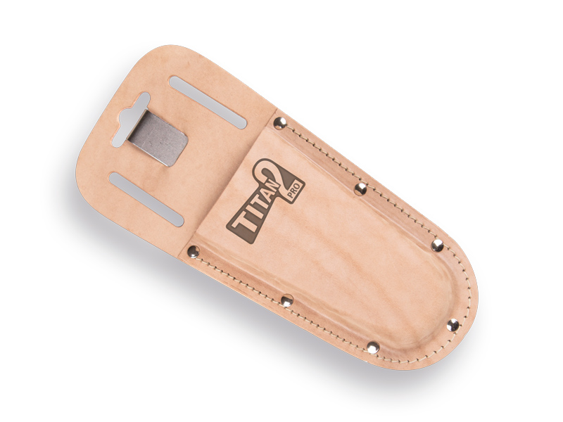 Holster  voor TITAN 2  snoeischaar, echt leder, met sleuven en clip