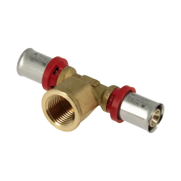 Alu-pers T-stuk 16 x 1/2" bi x 16 mm