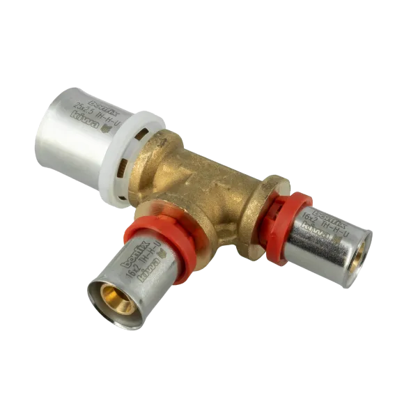 Alu-pers T-stuk 25 x 16 x 16 mm