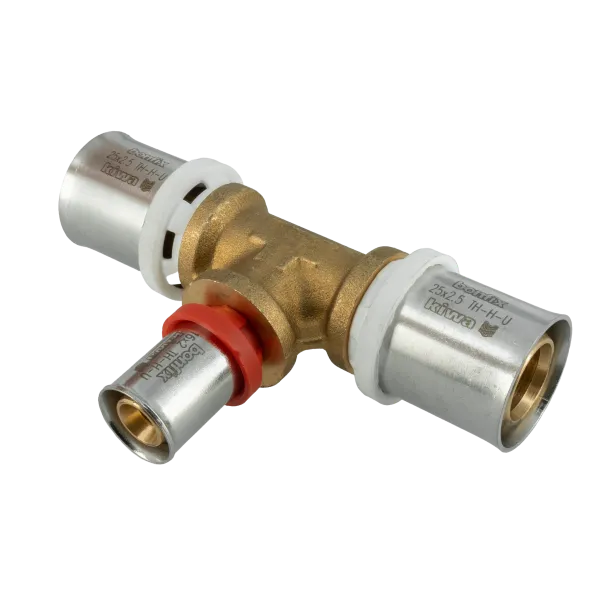 Alu-pers T-stuk 25 x 16 x 25 mm