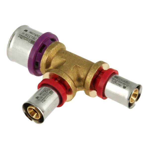 Alu-pers T-stuk 26 x 16 x 16 mm