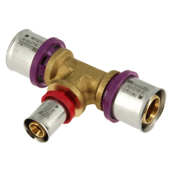 Alu-pers T-stuk 26 x 16 x 26 mm