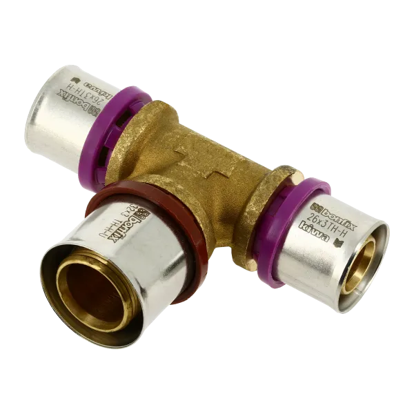 Alu-pers T-stuk 26 x 32 x 26 mm