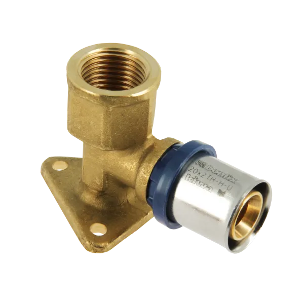 Alu-pers Muurplaat 3/4" bi x 20 mm