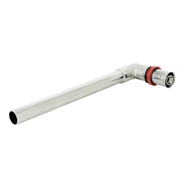 Alu-pers Radiatorbocht 16 mm x 15 mm buis