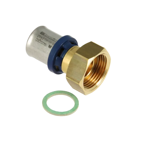 Alu-pers 2-delige koppeling 3/4 x 20 mm