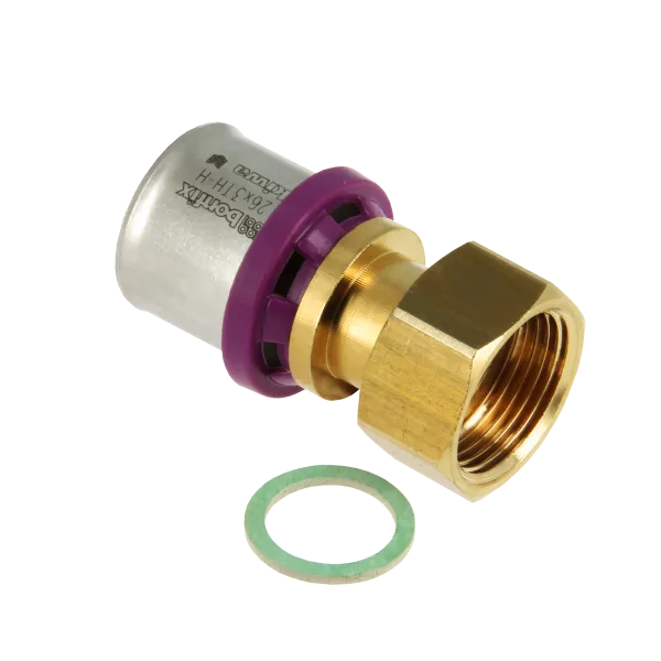 Alu-pers 2-delige koppeling 3/4 x 26 mm