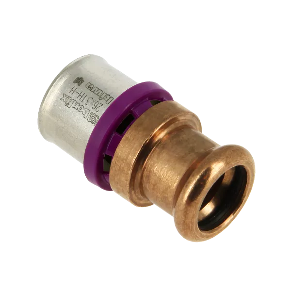 Alu-pers Rechte verloopkopp. 26x22 mm m-press
