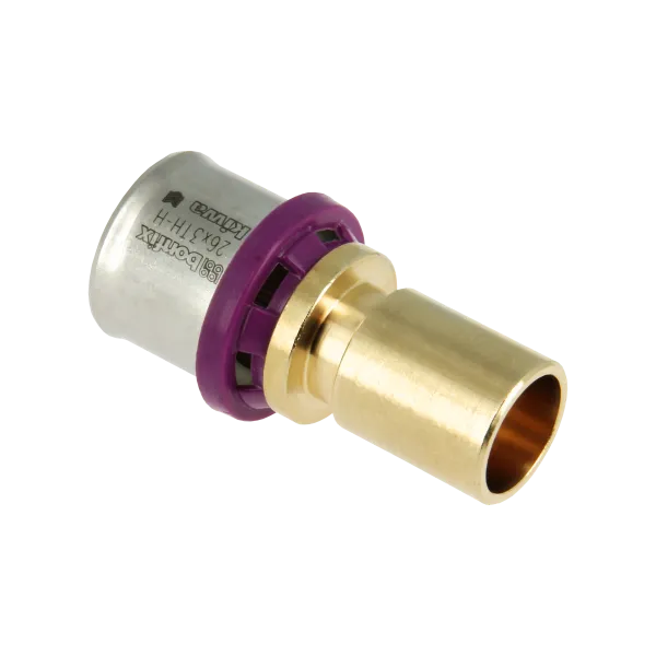 Alu-pers Insteek verlkoppeling 26 x 22 mm