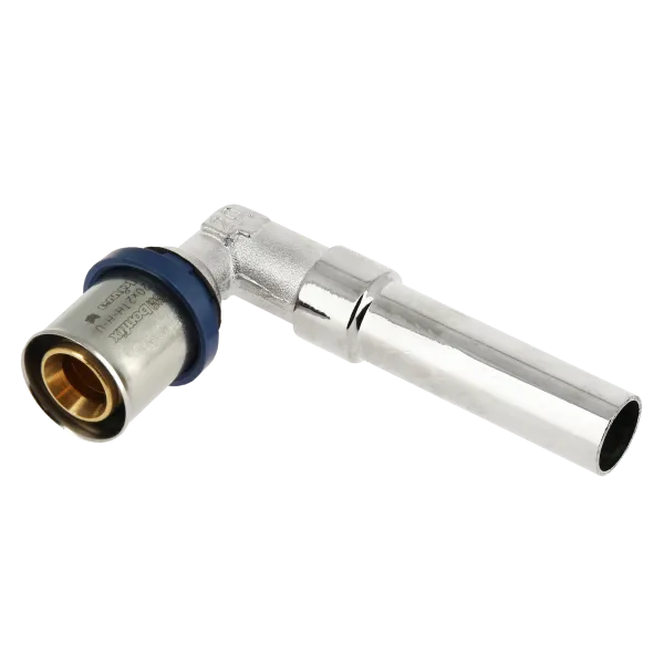 Alu-pers kniekoppeling 20 x 22 mm insteek