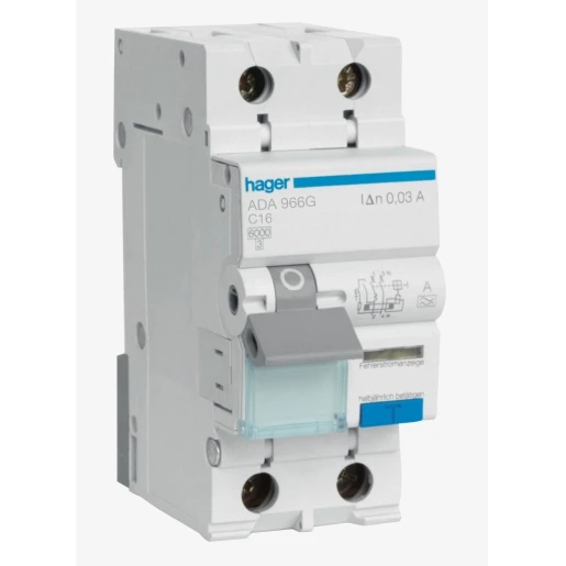 [3250611011095] Hager Aardlekautomaat 2p C16A 0.03A  ADA966G