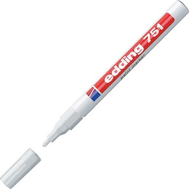 Viltstift Edding 751 WIT   1-2 mm