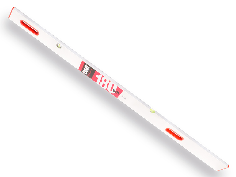 [4007368040552] BMI Afreilat - Strijklat 180cm met 2 libellen en 2 handgrepen