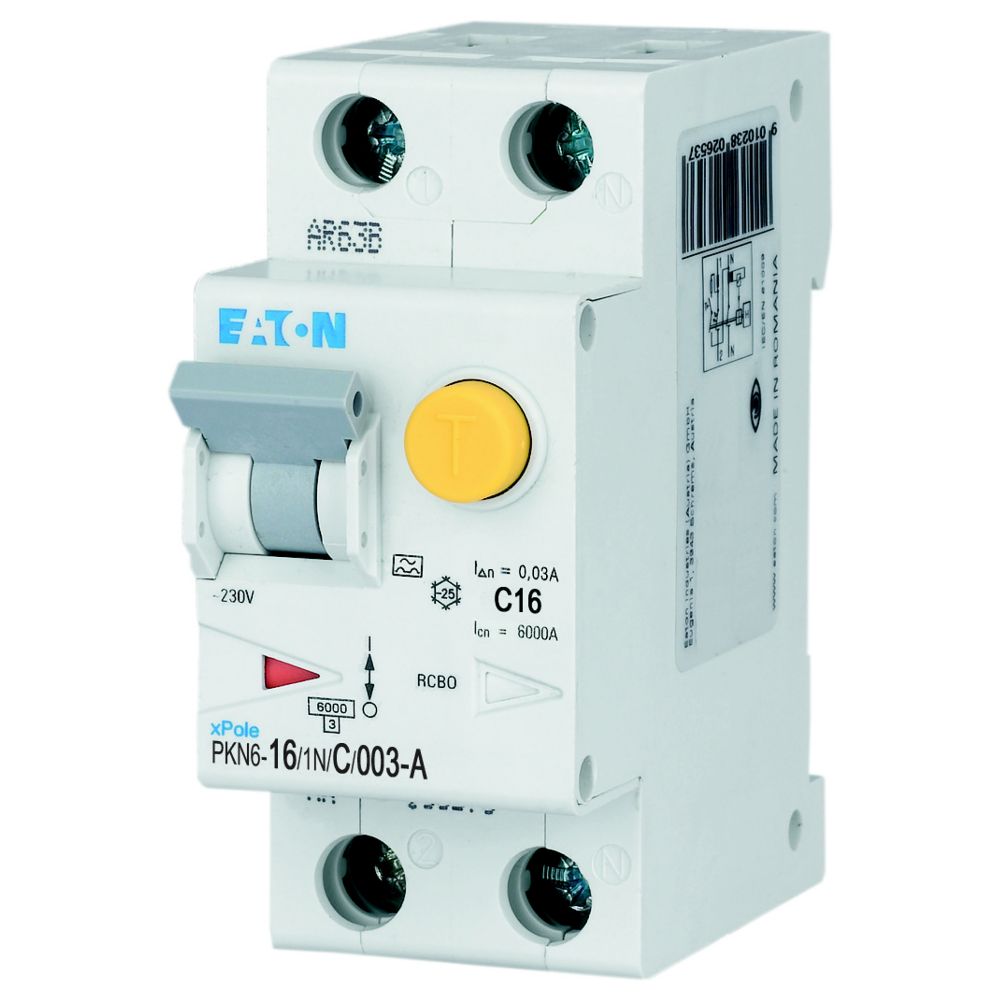 [4015082366452] Eaton Aardlekautomaat PKN6-C16/1N 0.03A 236645