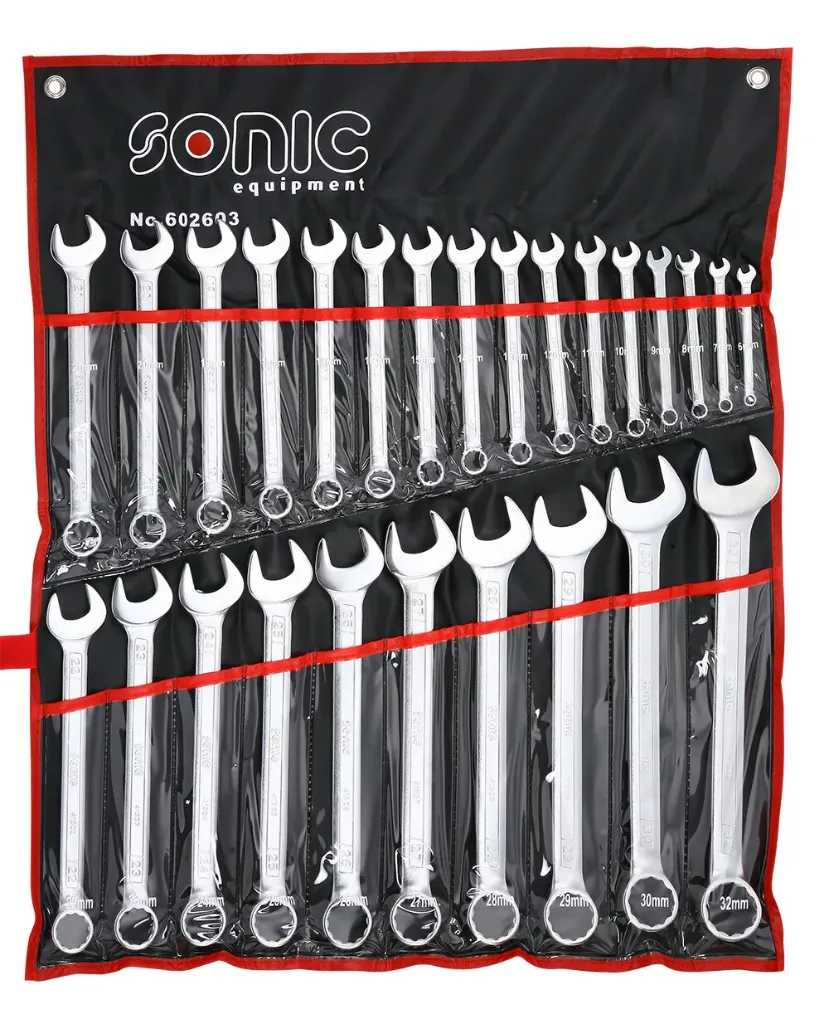 Sonic Ring-Steeksleutel Set 26 Dlg.6-32 mm. 602603
