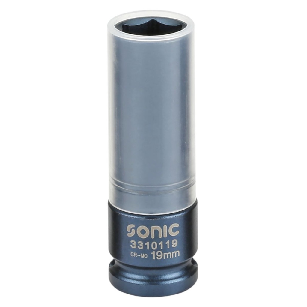 1000880 Sonic Dop 1/2"6-Kant Lang v.Alum Velgen 19 mm 3310119