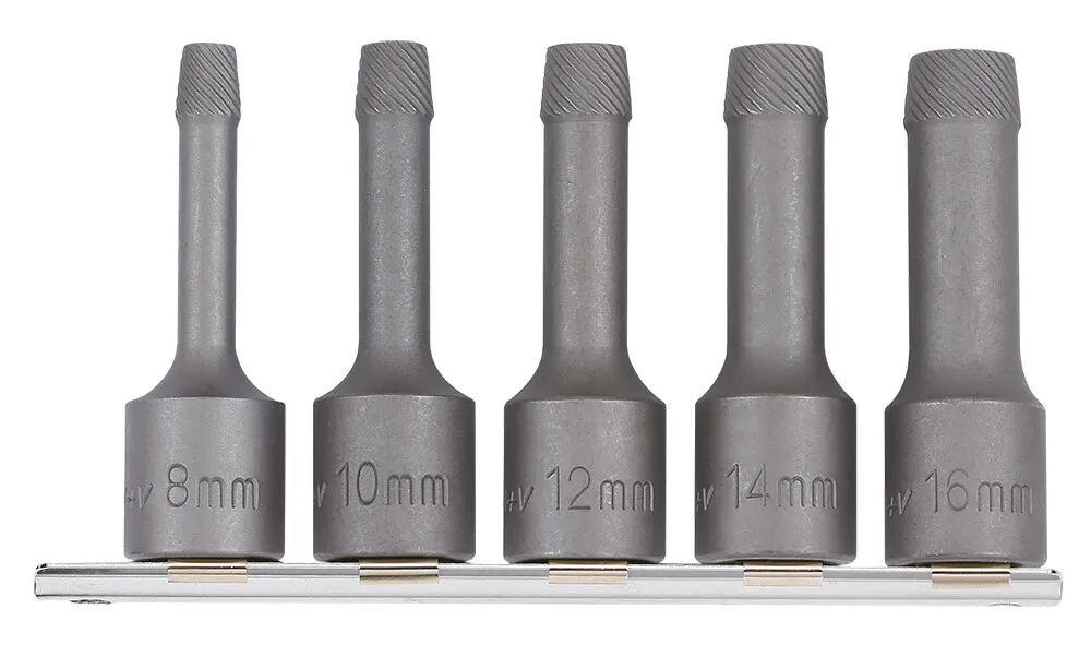 1002043 Sonic Tap-end Uitdr.Set 1/2" 5 Dlg.801305