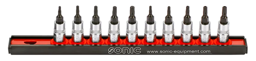 1002505 Sonic 1/4" Dopbitset Torx 10 Dlg Op Rail 101004