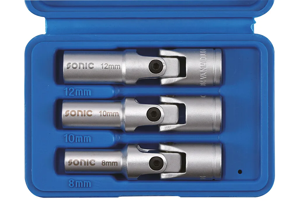 Sonic Gloeibougie set 3/8" 3-dlg.