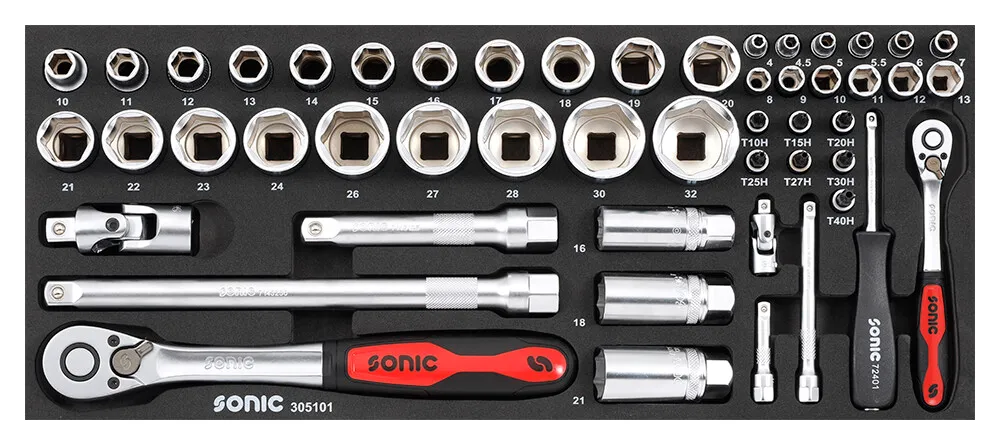 1000860 Sonic Doppenset Voor Topbox 51 Dlg 305101