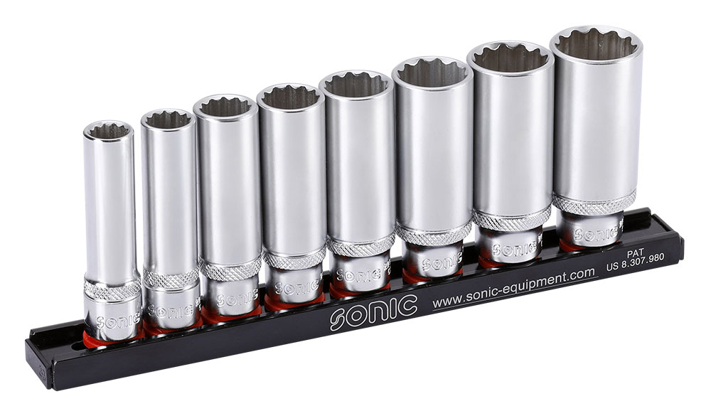 1000356 Sonic Doppenset 3/8"Lang  8 Dlg Op Rail 200802