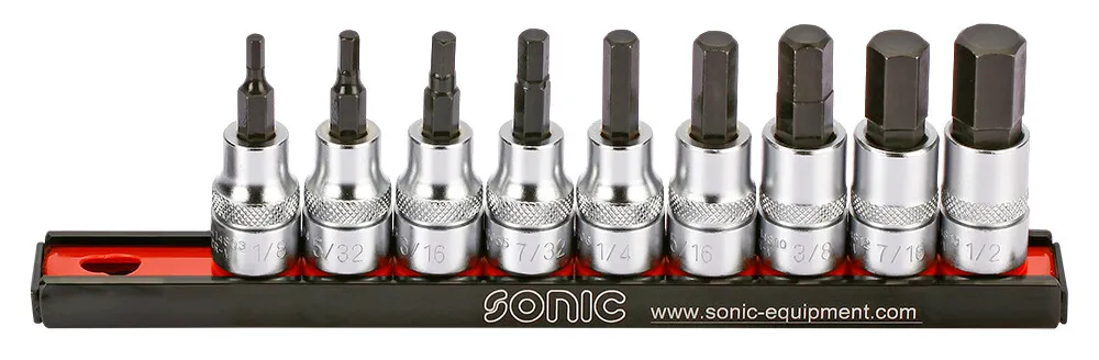 1000358 Sonic Dopbitset Inbus 3/8" SAE 9 Dlg 200902