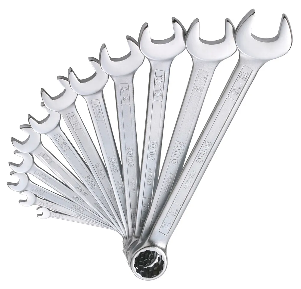 [4712364655012] Sonic Ringsteeksleutelset SAE 12-dlg.