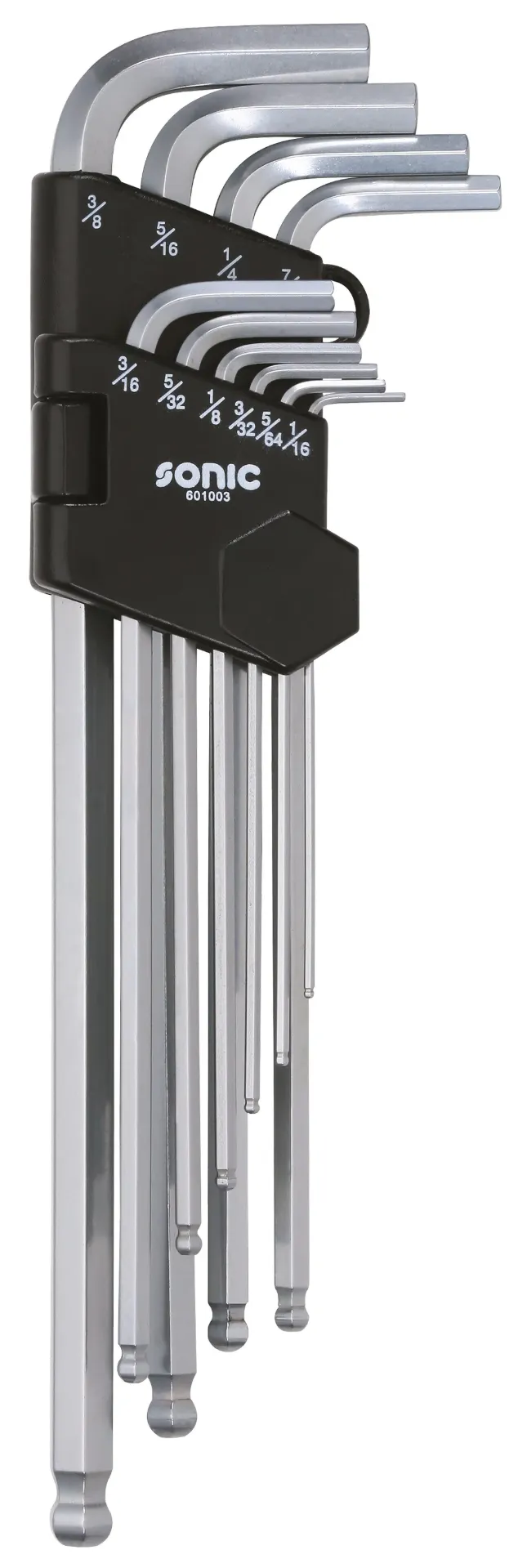 Sonic Stiftsleutelset binnenzeskant, xl met kogelkop 10-dlg. Set Extra Lang