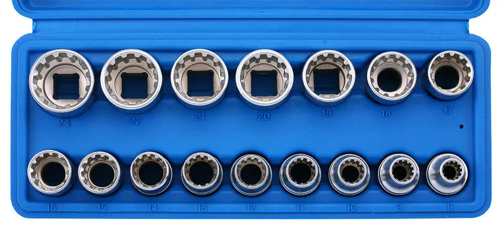 1000828 Sonic  Doppenset 1/2" Multifunktie 16 Dlg 301601