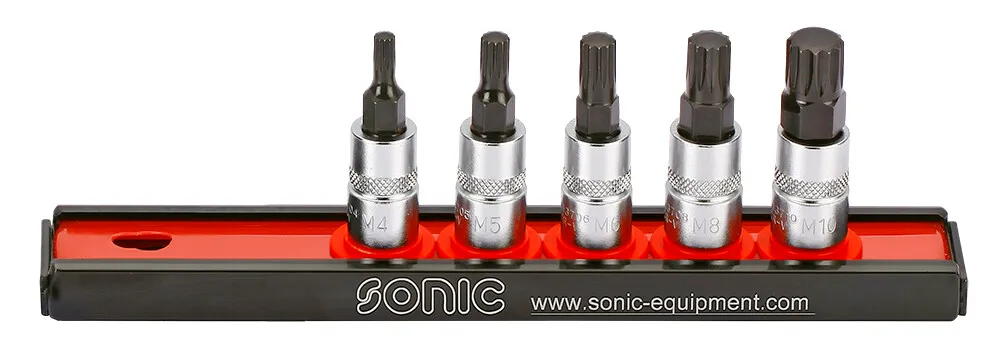 Sonic Bitdopset veeltand 1/4" op rail 5-dlg.