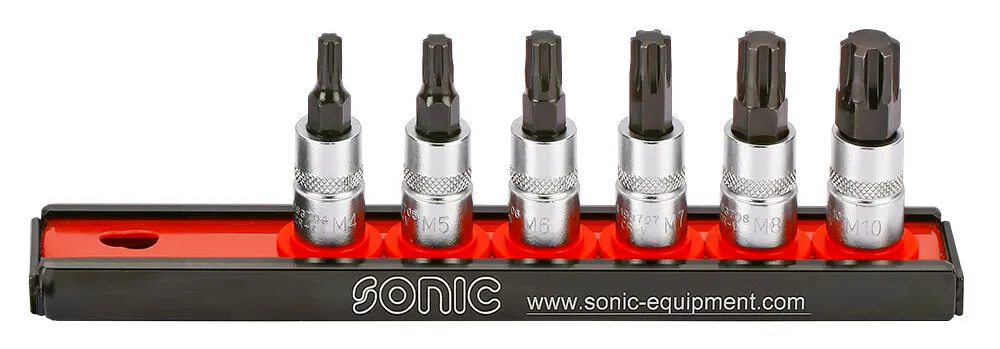 [4714123781758] Sonic Bitdopset 1/4" ribe op rail 6-dlg.