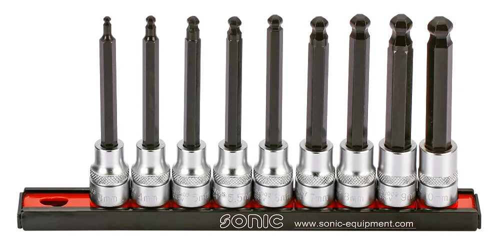 1000357 Sonic Dopbitset 3/8" Kogelkop 9 Dlg 200901