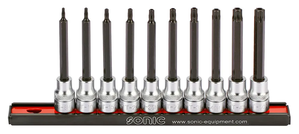 Sonic Bitdopset 3/8" TX tamperproof lang op rail 10-dlg.