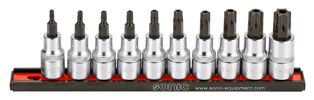 Sonic Bitdopset 1/2" TX tamperproof op rail 10-dlg.