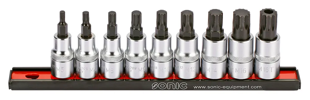 Sonic Bitdopset veeltand 1/2" op rail 9-dlg.