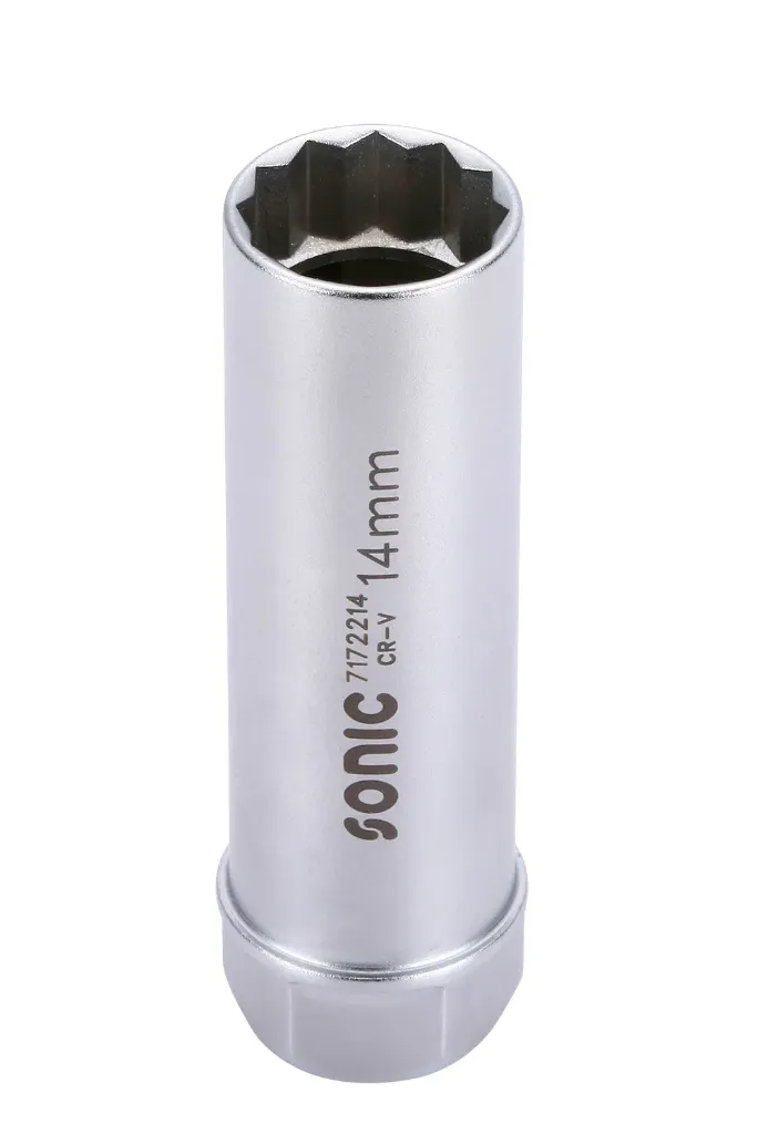 1001829 Sonic Bougiedop 3/8"m/Binnenclip 12 Kant 14 mm.7172214