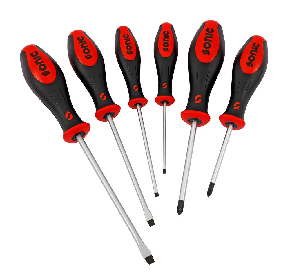 Sonic Schroevendr.Set in Doos 6 Dlg. 600618