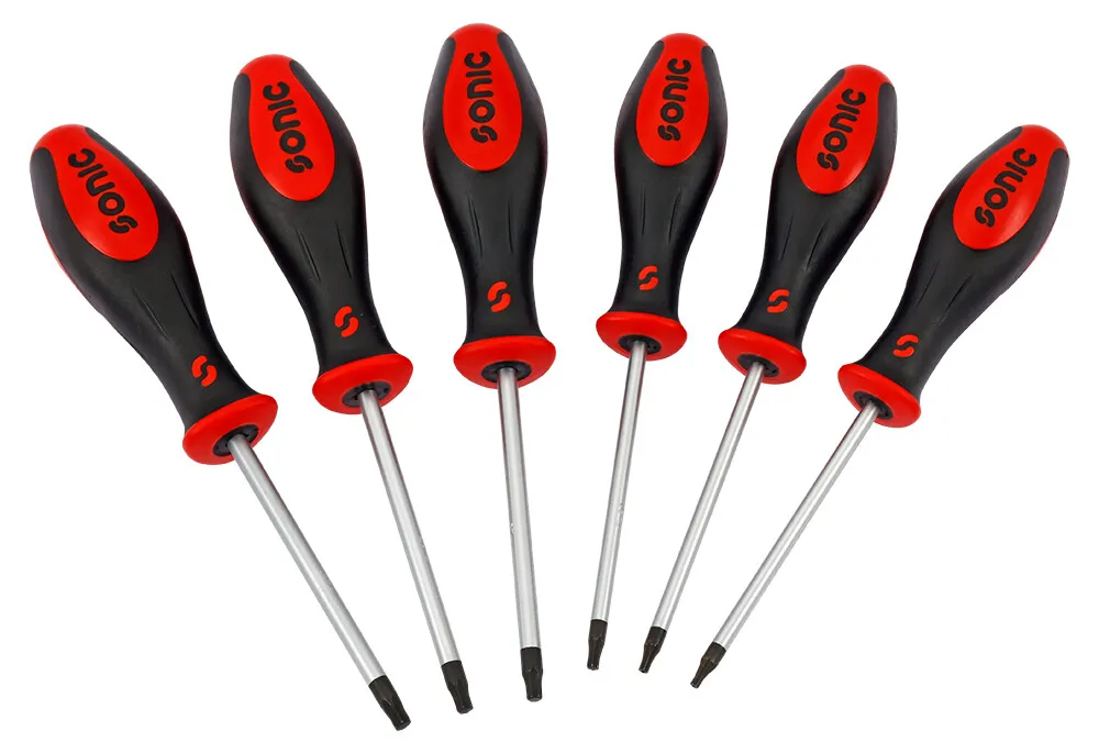 Sonic Schroevendraaierset TX in gekleurde doos 6-dlg. 600619