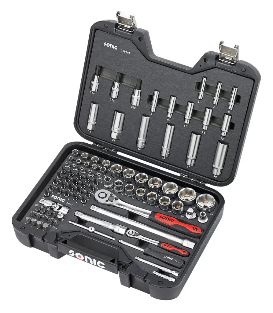 Sonic Doppenset 1/4'' & 1/2'', 91-dlg. BMCS 309101