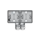 [5413736282834] Niko Hydro opbouwbak 2-voudig horizontaal met 2x 
M20-ingang grijs (700-84852)