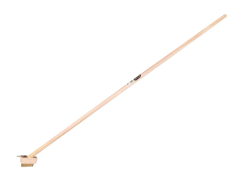 Voegenstaalborstel ATLAS gehard staaldraad, met scratcher en steel 150 cm