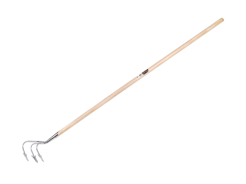 Cultivator 3 tands VERZINKT met steel 150 x 2,8 cm