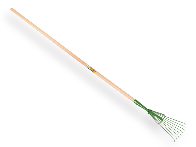 [8712129152103] bladhark met 8 verenstalen tanden met steel 150x2,8cm