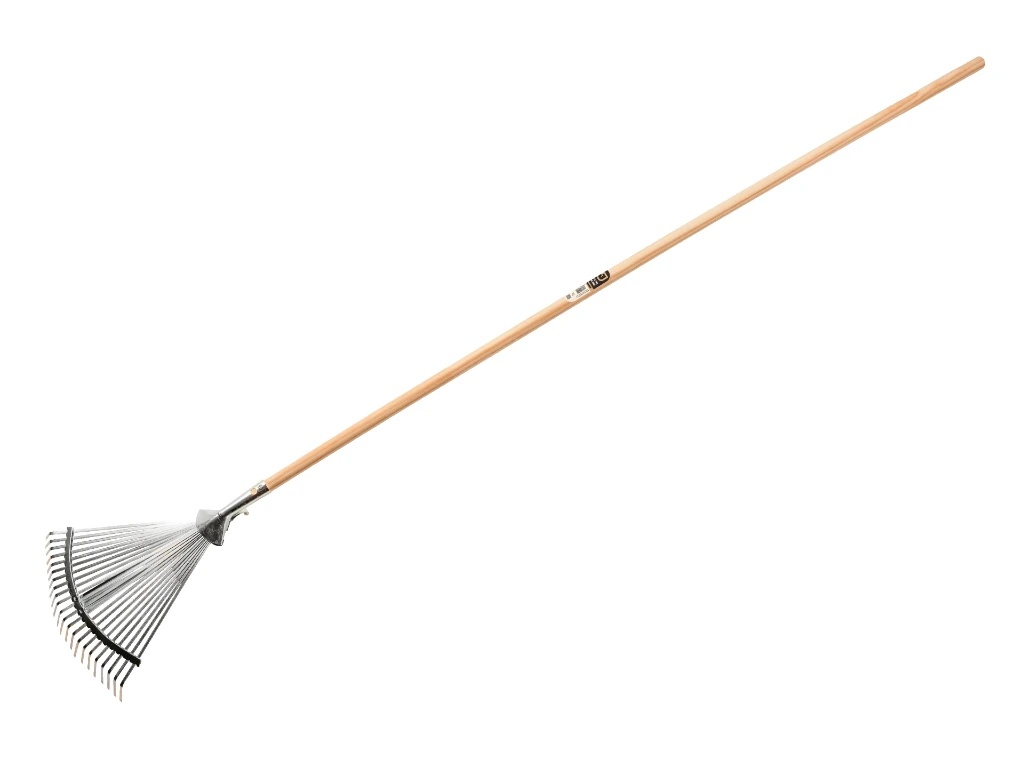 Bladhark metaal, verstelbaar met 22 tanden, met steel 150 x 2,4 cm