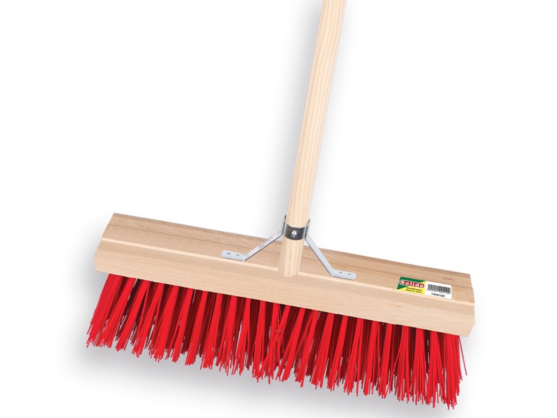[8712129501352] Straatbezem PPN 41 cm + steel 150 x 2,8 cm + stokhouder 1550135