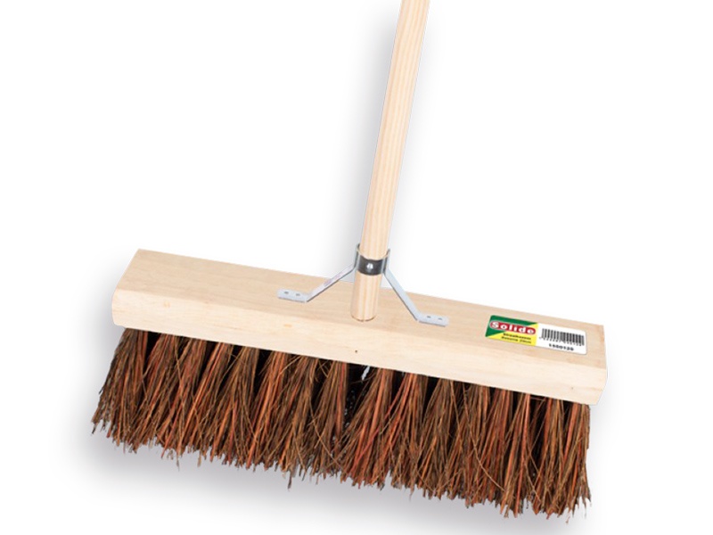 [8712129503059] Stadsbezem SOLIDE 40 cm. Vlakke kap met IKAPE steel 150 x 2,8 cm en stokhouder