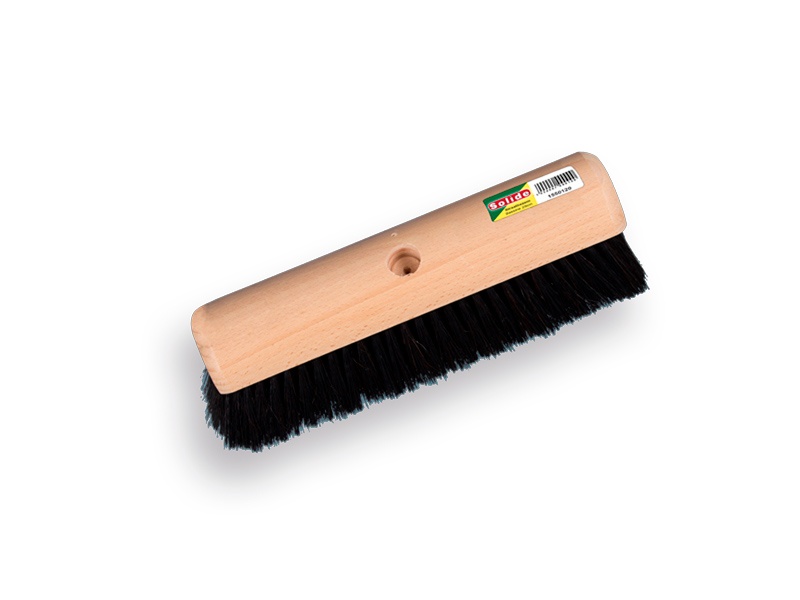 [8712129506401] Zaalveger Solide zwart 40 cm gemengd paardenhaar Rond 1550640