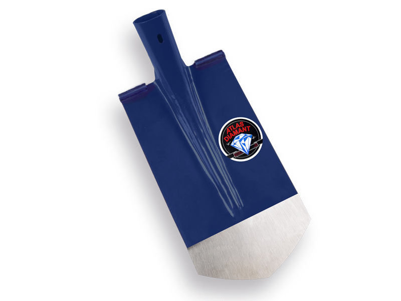 kabelschop atlas diamant 16cm gebogen onderkant spits blauw gelakt
