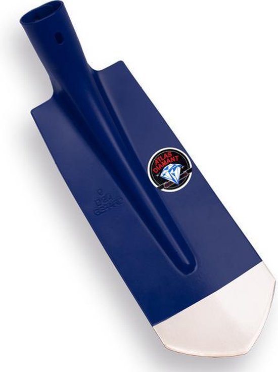 kabelschop atlas diamant 11,5cm gebogen onderkant spits blauw gelakt